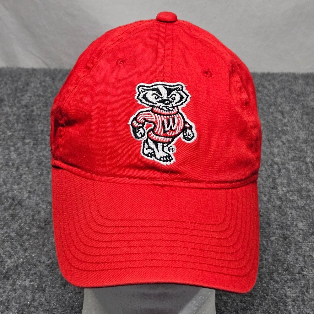 Wisconsin Badgers Hat‎ Red Bucky Badger Snapback NCAA Cap Sportswear Madison